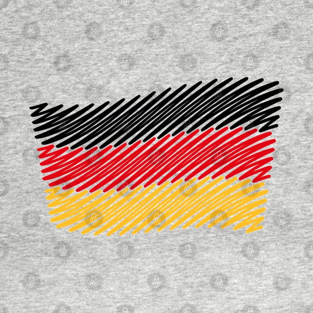 National Flag Of Germany (Scribble) by MrFaulbaum